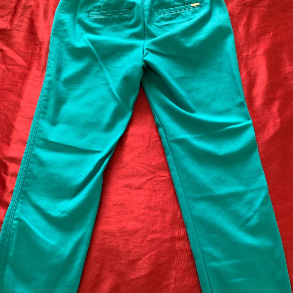 Turquoise capris pants - Picture 3 of 3